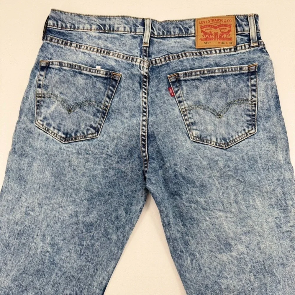 Levi's 511 Slim Fit Jeans Men's34X32 Light Was Blue NWT Reclaimed Sustainable‎